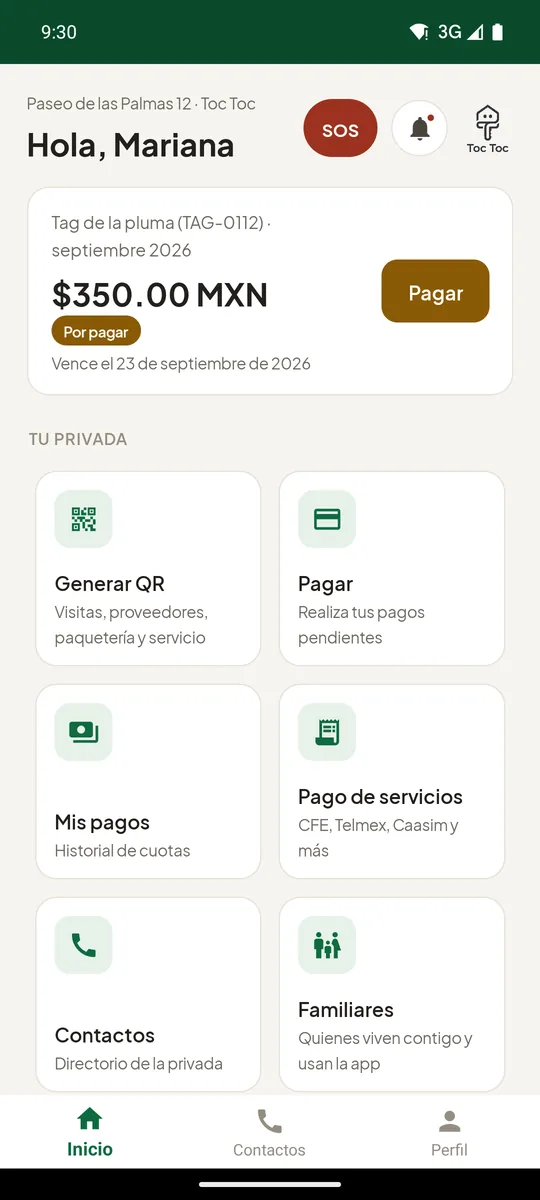 Todo en la pantalla de inicio